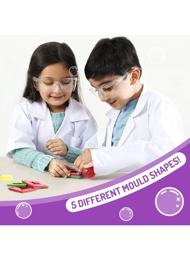 سمارتيفيتي مجموعة سمارتيفيتي لصنع الصابون للأطفال من 6 إلى 14 عامًا | 7 أنواع من الصابون | 5 قوالب بأشكال مختلفة | مجموعة تجارب علمية للأولاد والبنات، آمنة وغير سامة، هدية مثالية لأعياد الميلاد | لعبة تعليمية ممتعة للأطفال من سن 6 إلى 14 عامًا - Image 4